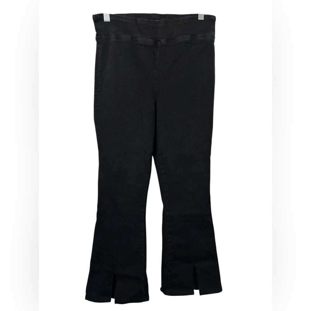 Frame Denim Black Jet Set Flare Jeans